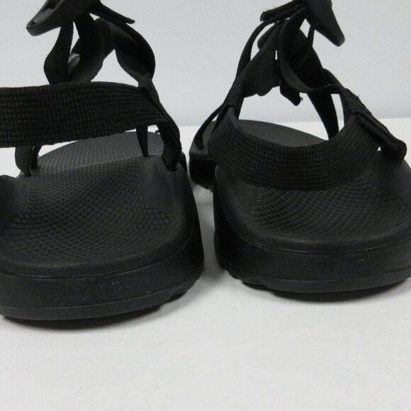 CHACO Z/Cloud Cushioned Sandal Womens Sz 12 Adjustable Durable All Black J107366 - Picture 8 of 12